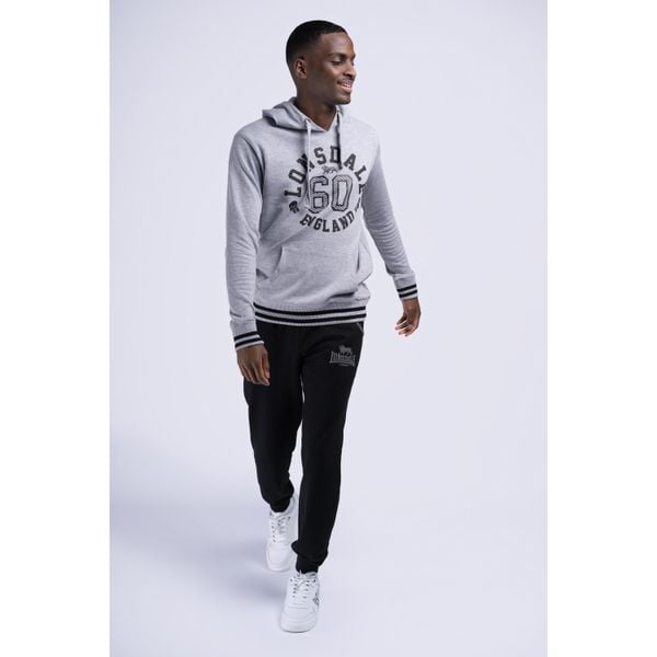 Spodnie do biegania Lonsdale Wansford. Czarne spodnie materiałowe męskie Lonsdale, bez wzorów, z dresówki. Za 197.00 zł.