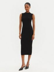 MICHAEL Michael Kors Sukienka dzianinowa MR582UN33D Czarny Slim Fit. Czarne sukienki damskie MICHAEL Michael Kors, xs, bez wzorów, z dzianiny, bez kołnierzyka, bez ramiączek. Za 499.99 zł.