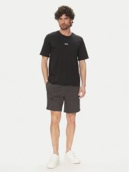 BOSS Piżama Relax 50540613 Czarny Regular Fit. Czarne piżamy męskie Boss, m, bez wzorów, z bawełny, bez kołnierzyka, bez ramiączek. Za 309.99 zł.
