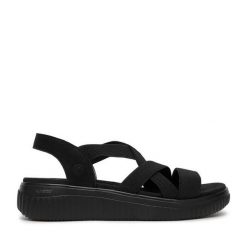 Sandały Remonte. Brązowe sandały damskie Remonte, bez wzorów, bez obcasa, na płaskiej podeszwie, bez zapięcia. Za 329.99 zł.