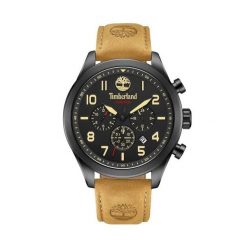 Zegarek Męski Timberland TDWGF0009701. Czarne, analogowe zegarki męskie Timberland, bez wzorów, z materiału, ze stali. Za 888.95 zł.