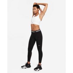 Legginsy Nike Pro 365, Kobiety. Czarne legginsy damskie Nike, bez wzorów, z poliesteru. Za 159.99 zł.