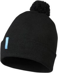 Czarna czapka zimowa Elevate unisex Olivine Grs z recyklingu. Czarne czapki damskie Erima, na zimę, bez wzorów, z elastanu, eleganckie. Za 95.99 zł.