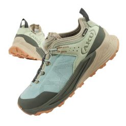 Buty sportowe trekkingowe damskie Aku Omina Gore-tex lekkie. Obuwie trekkingowe damskie Aku, z gore-texu, bez zapięcia. Za 756.00 zł.