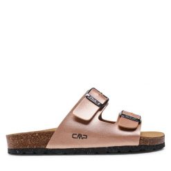 Klapki CMP. Czerwone klapki damskie CMP, bez wzorów, bez obcasa, bez zapięcia. Za 117.99 zł.