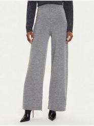 Weekend Max Mara Spodnie dzianinowe Epopea 2426336038 Szary Regular Fit. Szare spodnie materiałowe damskie Weekend Max Mara, bez wzorów, z dzianiny. Za 909.99 zł.