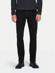 Only & Sons Jeansy Loom 22028637 Czarny Slim Fit. Czarne jeansy męskie Only & Sons, z bawełny. Za 99.99 zł.