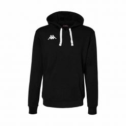 Bluza z kapturem Kappa Bali. Czarne bluzy męskie Kappa, s, bez wzorów, sportowe, bez ramiączek, z kapturem. Za 255.50 zł.