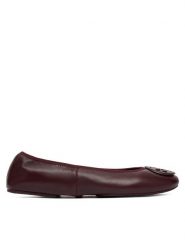 Tory Burch Baleriny Reva 174536 Granatowy. Niebieskie balerinki damskie Tory Burch, bez wzorów, ze skóry, bez obcasa, bez zapięcia. Za 1,354.00 zł.