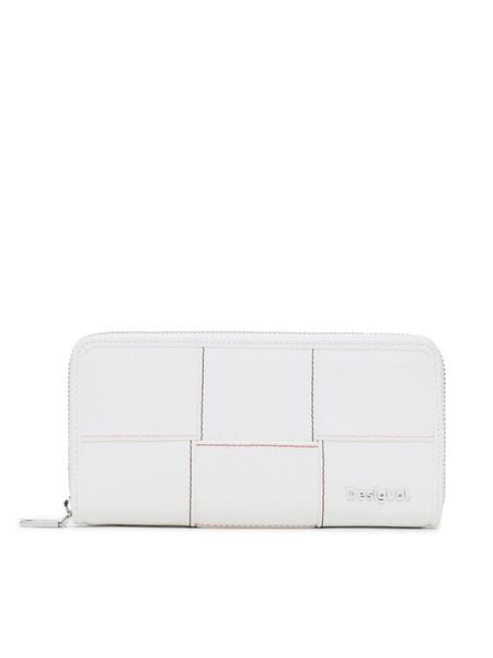Desigual Portfel 25SAYP48 Biały. Białe portfele damskie Desigual, z materiału. Za 129.99 zł.