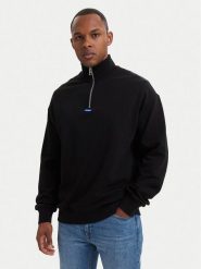 HUGO Bluza Neeler 50522367 Czarny Regular Fit. Czarne bluzy męskie Hugo, l, bez wzorów, z bawełny, bez ramiączek, bez kaptura. Za 499.99 zł.