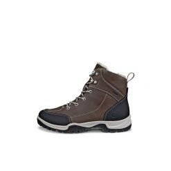 Buty trekkingowe za kostkę damskie Ecco Xpedition III. Czarne obuwie trekkingowe damskie ecco, z gumy, za kostkę, bez zapięcia. Za 737.05 zł.