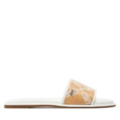 Klapki MICHAEL Michael Kors. Brązowe klapki damskie MICHAEL Michael Kors, bez wzorów, bez obcasa, bez zapięcia. Za 499.99 zł.