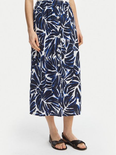 ONLY Spódnica midi Nova 15222223 Granatowy Regular Fit. Niebieskie spódnice damskie ONLY, s, bez wzorów, z wiskozy, midi. Za 80.99 zł.
