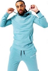 Justhype Justhype Acid Wash Hoody TWLR-137 Niebieskie M. Niebieskie bluzy męskie Justhype, m, bez wzorów, bez ramiączek, bez kaptura. Za 177.30 zł.