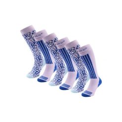 Skarpety narciarskie - Damskie - 6 par - Fioletowe. Fioletowe skarpetki damskie POEDERBAAS, bez wzorów, z wełny. W wyprzedaży za 329.62 zł.