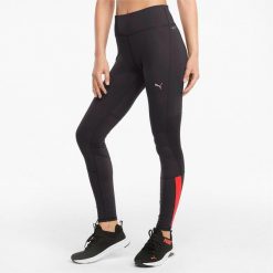 Legginsy treningowe damskie Puma Run Favorite Reg Rise Full Tight. Czarne legginsy damskie Puma, bez wzorów. Za 158.99 zł.