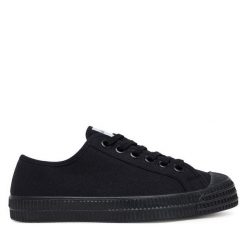 Trampki Novesta. Czarne trampki i tenisówki damskie Novesta, bez wzorów, bez zapięcia. Za 209.99 zł.