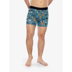 Bokserki termoaktywne męskie Saxx Droptemp Cooling Cotton Boxer Brief Fly. Zielone bokserki męskie Saxx, bez wzorów. Za 123.99 zł.