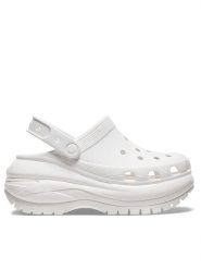 Crocs Klapki Mega Crush Clog 207988 Biały. Białe klapki męskie Crocs, bez wzorów, z tworzywa sztucznego, bez zapięcia. Za 259.99 zł.