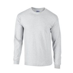 Koszulka Z Długim Rękawem Dla Dorosłych Unisex Ultra Cotton Blend. Fioletowe bluzki damskie GILDAN, xl, bez wzorów, sportowe, bez kołnierzyka, bez ramiączek. Za 66.99 zł.