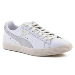 Buty do chodzenia męskie Puma Clyde Base. Białe buty sportowe męskie Puma, bez wzorów, z gumy, bez zapięcia, trekkingowe. Za 316.00 zł.