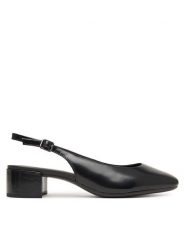 ECCO Czółenka Liva 25062304001 Czarny. Czarne czółenka damskie ecco, bez wzorów, z lakierowanej skóry, bez obcasa, bez zapięcia. Za 599.99 zł.