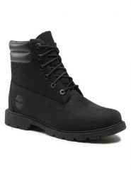 Timberland Trapery Linden Woods Wp 6 Inch TB0A156S0011 Czarny. Czarne trapery damskie Timberland, z nubiku, bez zapięcia. Za 849.99 zł.