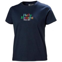 Koszulka sportowa damska Helly Hansen Core Graphic. Białe koszulki sportowe damskie Helly Hansen, m, bez wzorów, z bawełny, bez ramiączek. Za 252.00 zł.