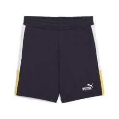 Młodzieżowe szorty Essentials Block PUMA New Navy Blue. Niebieskia szorty damskie Puma, bez wzorów, eleganckie. Za 85.99 zł.