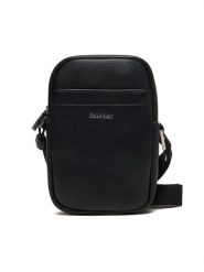 Calvin Klein Saszetka Raised Slim Reporter LV04D3278G Czarny. Czarne saszetki i nerki męskie Calvin Klein, bez wzorów, ze skóry. Za 289.99 zł.