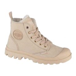 Buty Damskie Pampa Hi Nubuck Z Bocznym Zamkiem Błyskawicznym. Brązowe obuwie trekkingowe damskie Palladium, z gumy, bez zapięcia. Za 797.99 zł.
