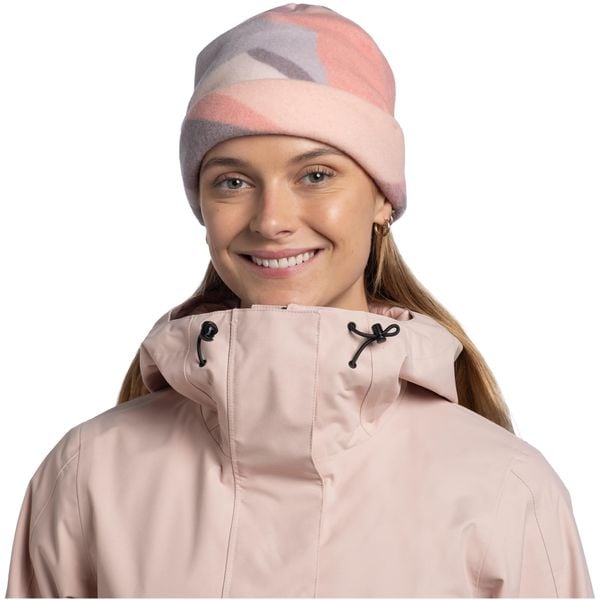 Czapka BUFF POLAR PRINTS BEANIE SUNIF MULTI. Brązowe czapki damskie Buff, bez wzorów, z materiału. Za 149.90 zł.