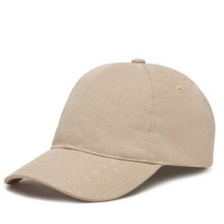 Czapka z daszkiem Calvin Klein. Szare czapki damskie Calvin Klein, bez wzorów. Za 119.99 zł.