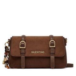 Torebka Valentino. Brązowe listonoszki damskie Valentino, bez wzorów, bez dodatków. Za 619.99 zł.