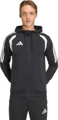 Adidas Bluza męska adidas Tiro 26 League Sweat Full Zip Hoodie czarna KF3321 XL. Czarne bluzy męskie Adidas, m, bez wzorów, bez kaptura. Za 214.49 zł.