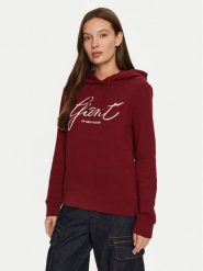 Gant Bluza 4201252 Czerwony Regular Fit. Czerwone bluzy damskie GANT, xs, bez wzorów, z bawełny, bez ramiączek, bez kaptura. Za 219.99 zł.
