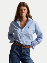 Polo Ralph Lauren Koszula 211910743508 Niebieski Regular Fit. Niebieskie koszule damskie Polo Ralph Lauren, xl, bez wzorów, z bawełny, bez kołnierzyka, bez ramiączek. Za 859.99 zł.