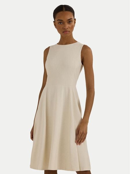 LAUREN RALPH LAUREN Sukienka codzienna 250851951004 Écru Regular Fit. Sukienki damskie Lauren Ralph Lauren, na co dzień, bez wzorów, z wiskozy, bez kołnierzyka, bez ramiączek, proste. Za 469.99 zł.