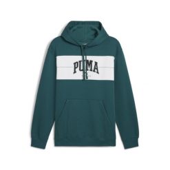 Bluza męska z kapturem PUMA SQUAD PUMA Cold Green. Zielone bluzy męskie Puma, m, bez wzorów, z dzianiny, klasyczne, bez ramiączek, z kapturem. Za 164.99 zł.