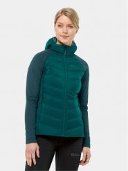 Jack Wolfskin Kurtka outdoor Tasman Down Hybrid 1711331 Zielony Regular Fit. Zielone kurtki sportowe damskie Jack Wolfskin, s, bez wzorów, z syntetyku, bez ramiączek, bez kaptura, outdoorowe. Za 599.99 zł.