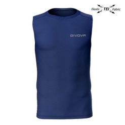 Givova Unisex Technival Tanktop - Sportowy i Oddychający w Kolorze Niebieskim. Niebieskie koszulki sportowe damskie Givova, bez wzorów, z elastanu, bez ramiączek, do biegania. Za 66.25 zł.