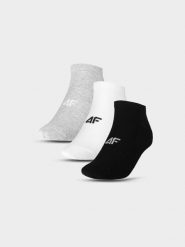 4F Skarpetki casual przed kostkę (3-pack) męskie - multikolor 32-34. Skarpety męskie 4F, bez wzorów, z bawełny. W wyprzedaży za 29.99 zł.