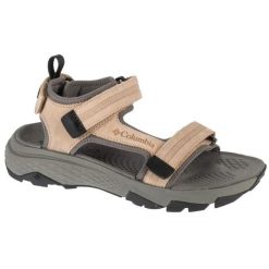 Sandały Columbia Peakfreak Rush Sandal Lea 2121251212 beżowy. Brązowe sandały męskie bez wzorów, z gumy, bez zapięcia. Za 418.65 zł.
