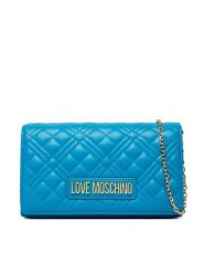LOVE MOSCHINO Torebka JC4079PP0OLA0702 Turkusowy. Niebieskie torebki do ręki damskie Love Moschino, bez wzorów, ze skóry, bez dodatków. Za 609.99 zł.