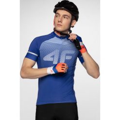 Koszulka rowerowa męska RKM151 - kobalt. T-shirty męskie 4F, m, bez wzorów, bez kołnierzyka, bez ramiączek. W wyprzedaży za 69.99 zł.