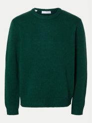 Selected Homme Sweter 16094643 Zielony Regular Fit. Zielone swetry męskie Selected Homme, l, bez wzorów, z syntetyku, bez kołnierzyka, bez ramiączek. Za 249.99 zł.