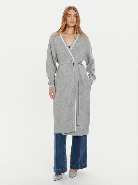 Liu Jo Sport Kardigan TF4216 MS55L Szary Regular Fit. Szare kardigany damskie Liu Jo Sport, l, bez wzorów, z syntetyku, sportowe, bez kołnierzyka. Za 679.00 zł.