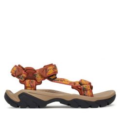 Sandały Teva. Brązowe sandały damskie Teva, bez wzorów, bez obcasa, bez zapięcia. Za 519.99 zł.