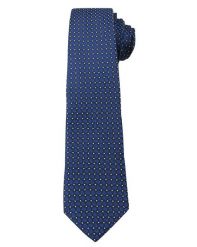 Granatowy Elegancki Krawat w Drobny Wzór Paisley -ALTIES- 6 cm, Męski. Niebieskie krawaty i muchy Alties, bez wzorów, z tkaniny, eleganckie. Za 49.00 zł.